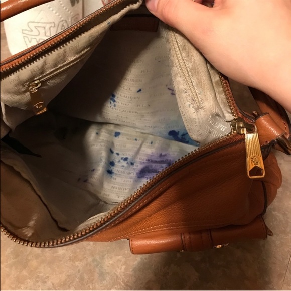 RALPH LAUREN BERMONDSEY COGNAC HOBO - Picture 3 of 8